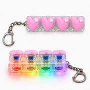 Light-Up Click Fidget Keychain