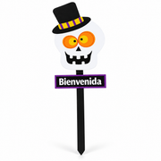 Halloween Decorative Stake Sign – Skull or Pumpkin