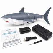 4D56 remote control bionic shark with controller battery USB cable manual and screwdriver