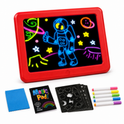 Magic Pad Light-Up Drawing Board with Neon Pens