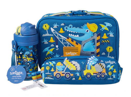 Orginal Smiggle Dino Builder 3-Piece School Set
