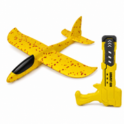 2-in-1 Aircraft Catapult Gun with Foam Glider Plane