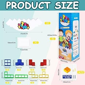 Tetra Tower Balance Game – 48 Pieces