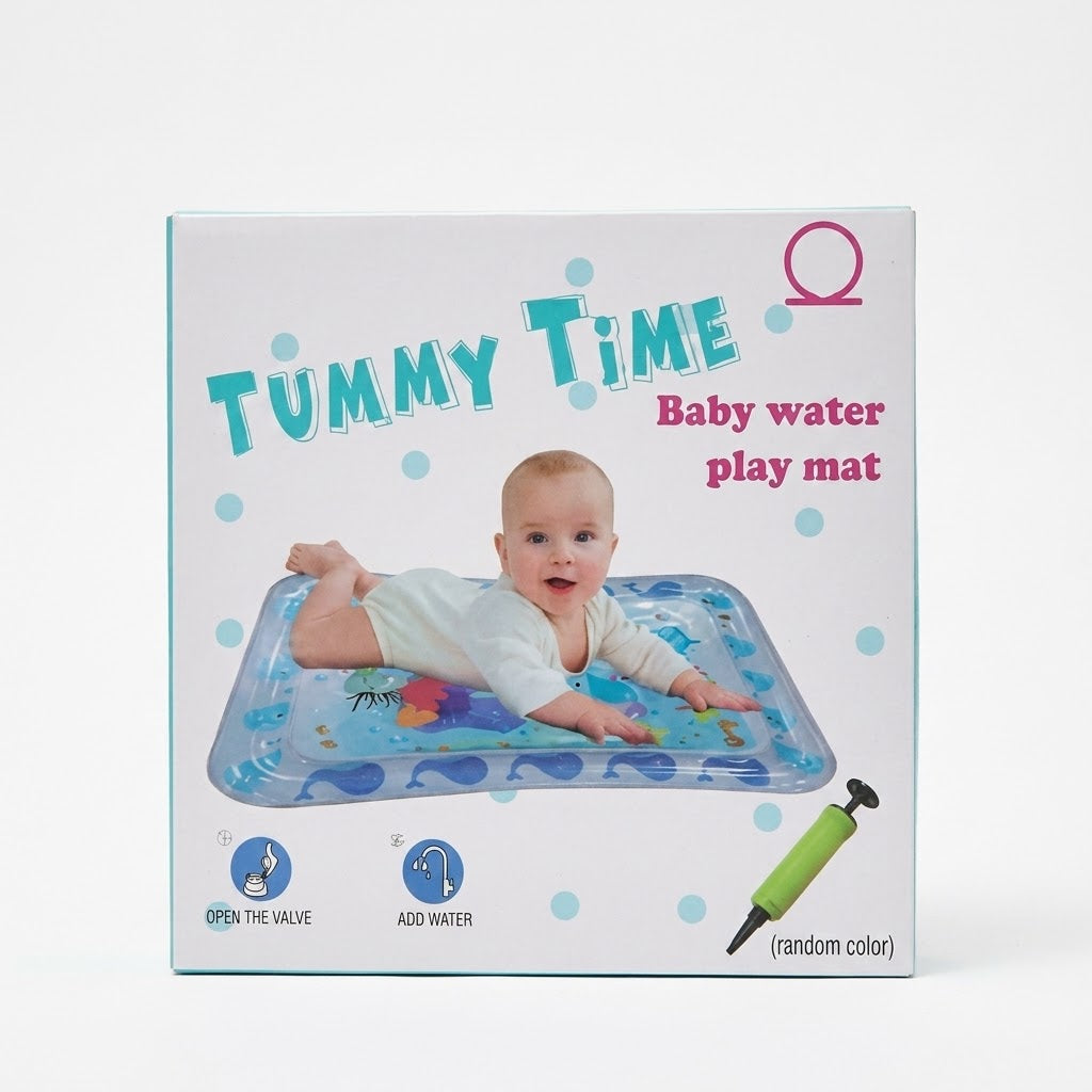 Tummy Time Baby Water Play Mat with Hand Pump