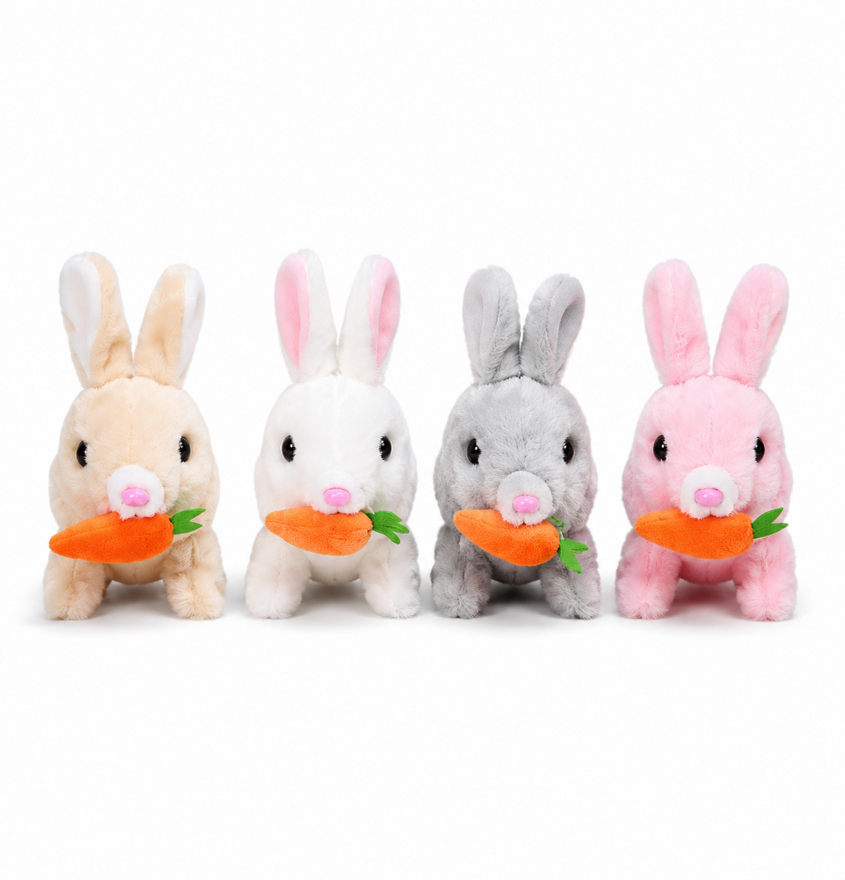 Dancing Rabbit Plush Toy with Music – Beige