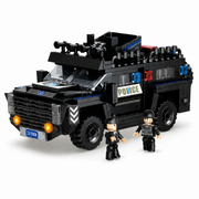 SWAT Model Patrol Car Police Armored Vehicle Building Blocks Set (430 Pcs)
