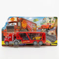 Red Car Carrier Truck Set with 2 Cars