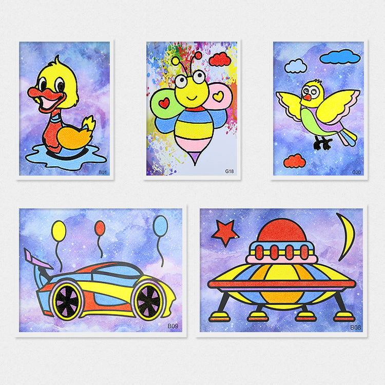 Sand Painting Kit for Kids – 12 Pictures