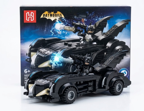 Batmobile Black Building Blocks Car Set
