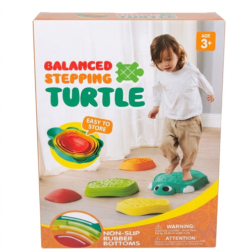 Balanced Stepping Turtle Toy with Non-Slip Stepping Stones