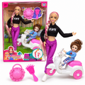 Beigirl Mother & Daughter Scooter Set - Purple Outfit