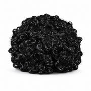 Black curly costume wig