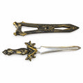Black & Gold Fantasy Costume Sword with Sheath