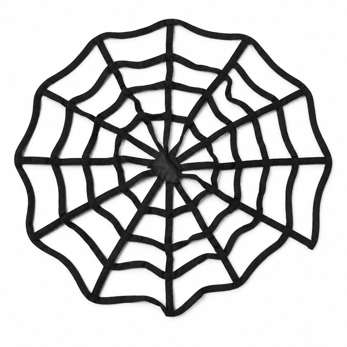 Black spider web Halloween decoration