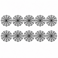 Black Spiderweb Halloween Decorations - Party Pack of 10