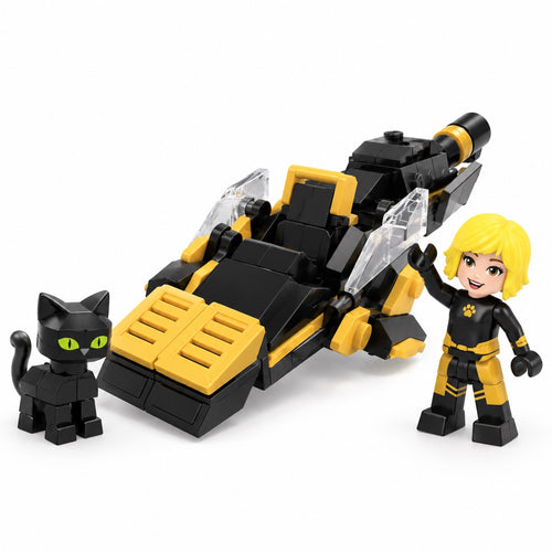 Miraculous Black & Yellow Hero Vehicle Building Set – 60+ Pieces — alternate view