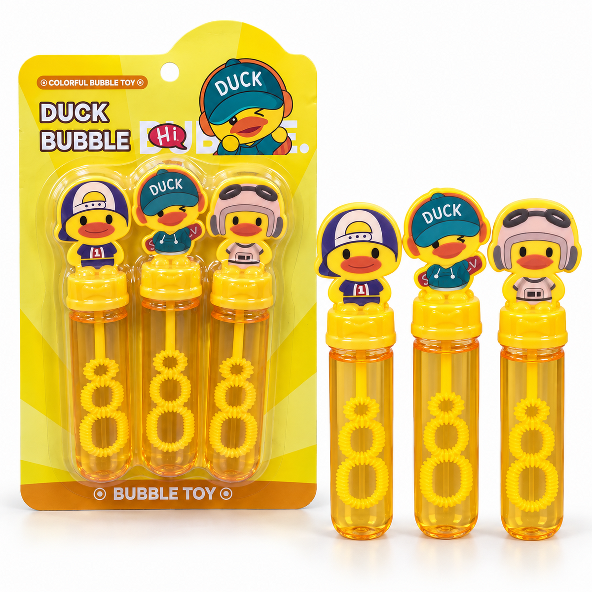 Duck Character Bubble Wands - Set of 3 product photo