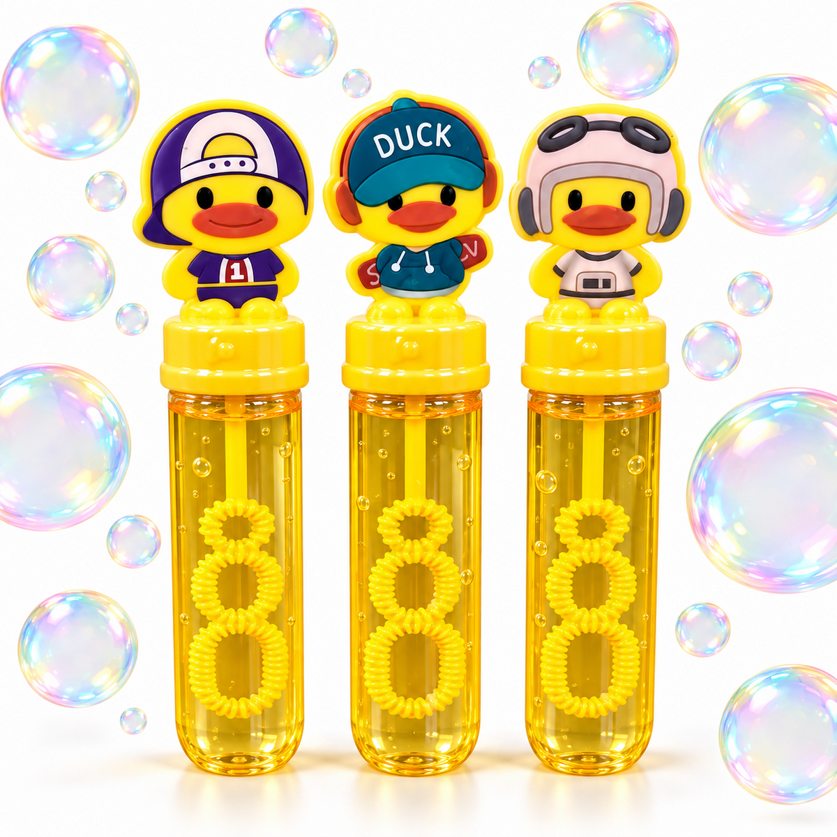 Duck Character Bubble Wands - Set of 3 product photo