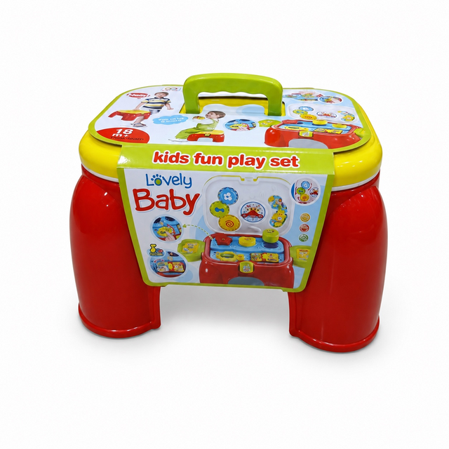 2-in-1 Baby Activity Play Table & Chair with Lights and Sounds