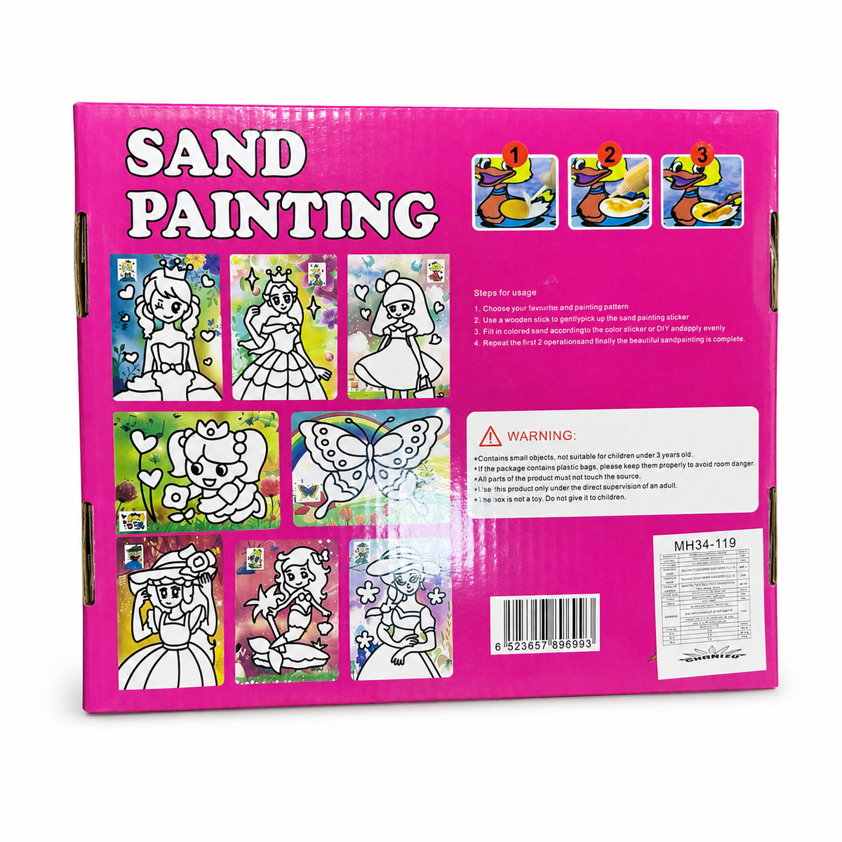 CHENYU Sand Painting Kit Pink Girls picture designs