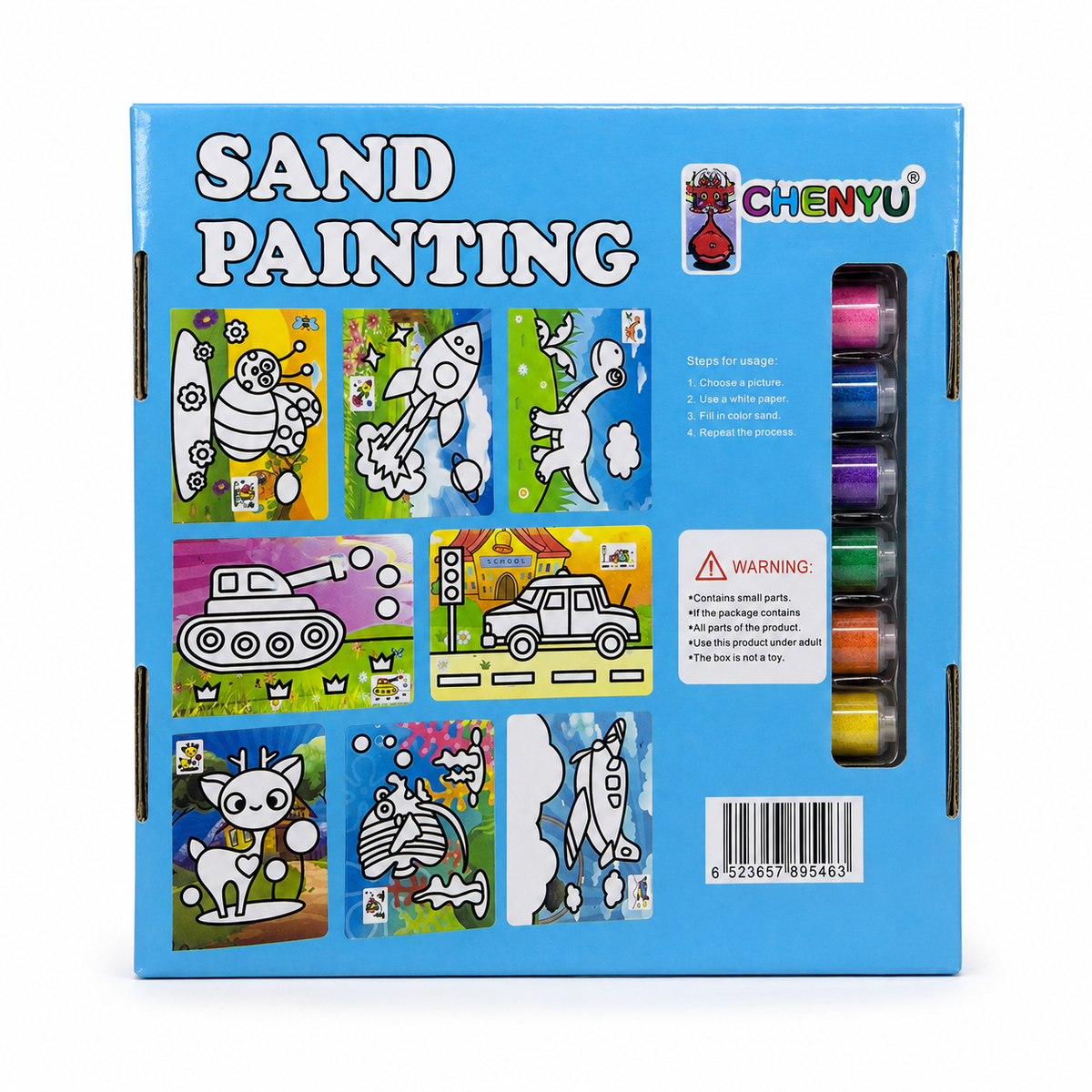 CHENYU Sand Painting Kit Blue Boys picture designs