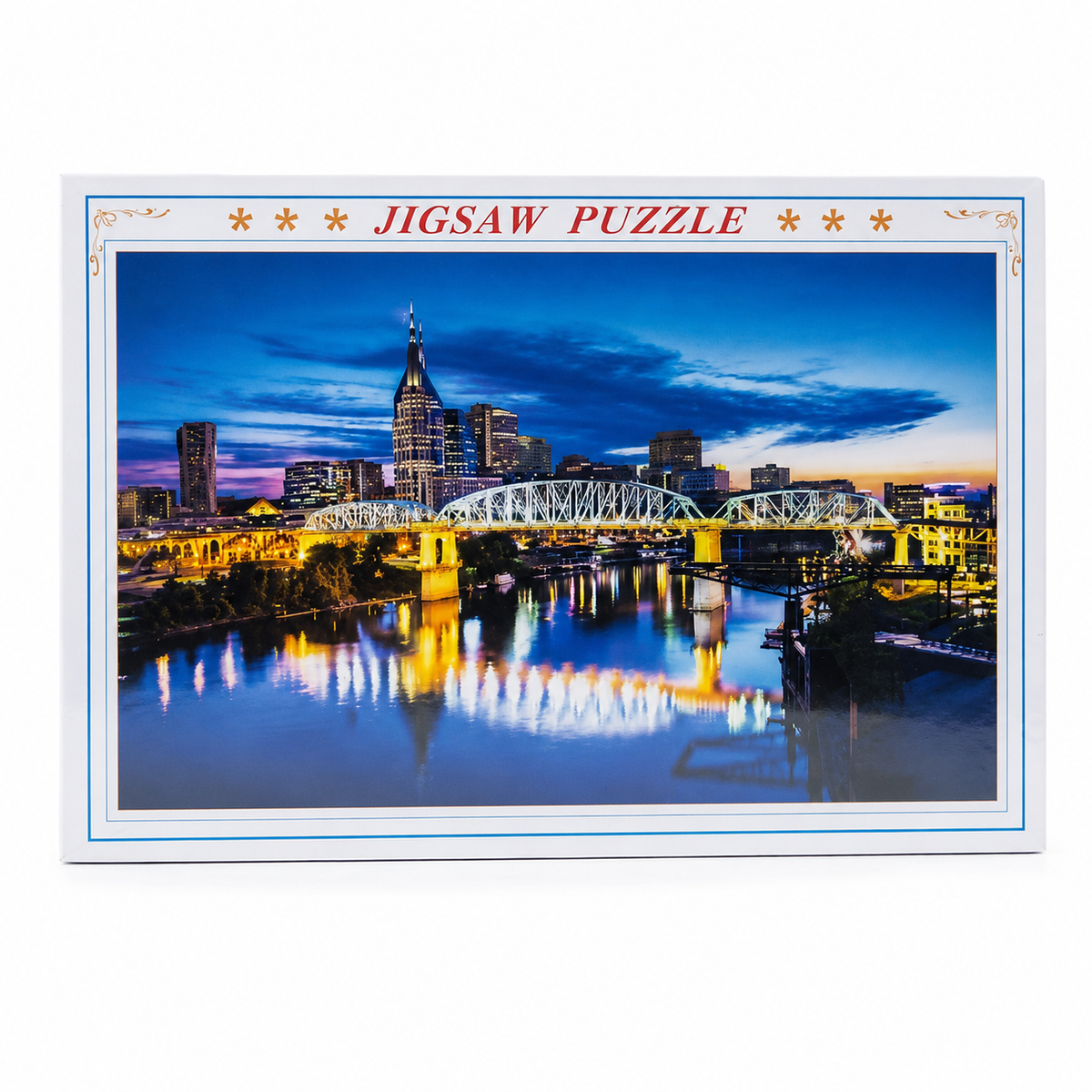 City Bridge at Night Jigsaw Puzzle