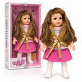 Cufan Pretty Girl Doll with Faux Fur Vest