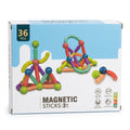 Magnetic Building Sticks & Balls – 36 Pieces
