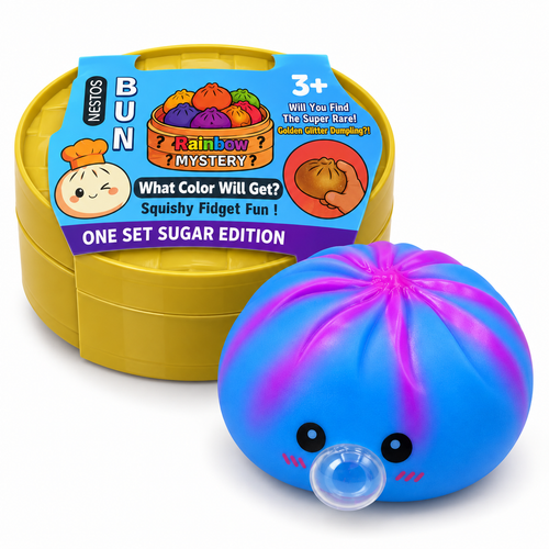Rainbow Mystery Dumpling Squishy