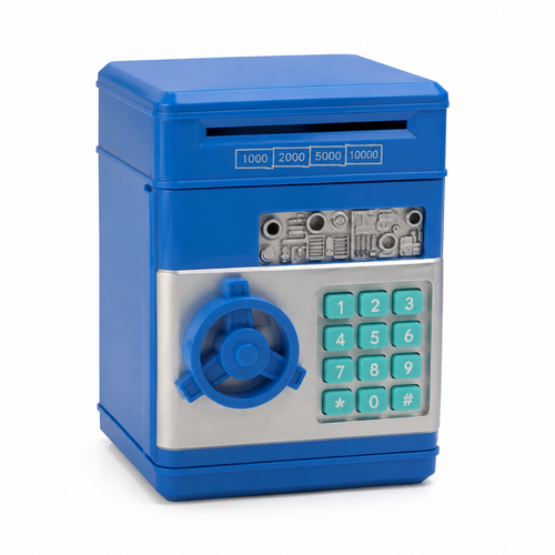Electronic Money Safe with Keypad — alternate view