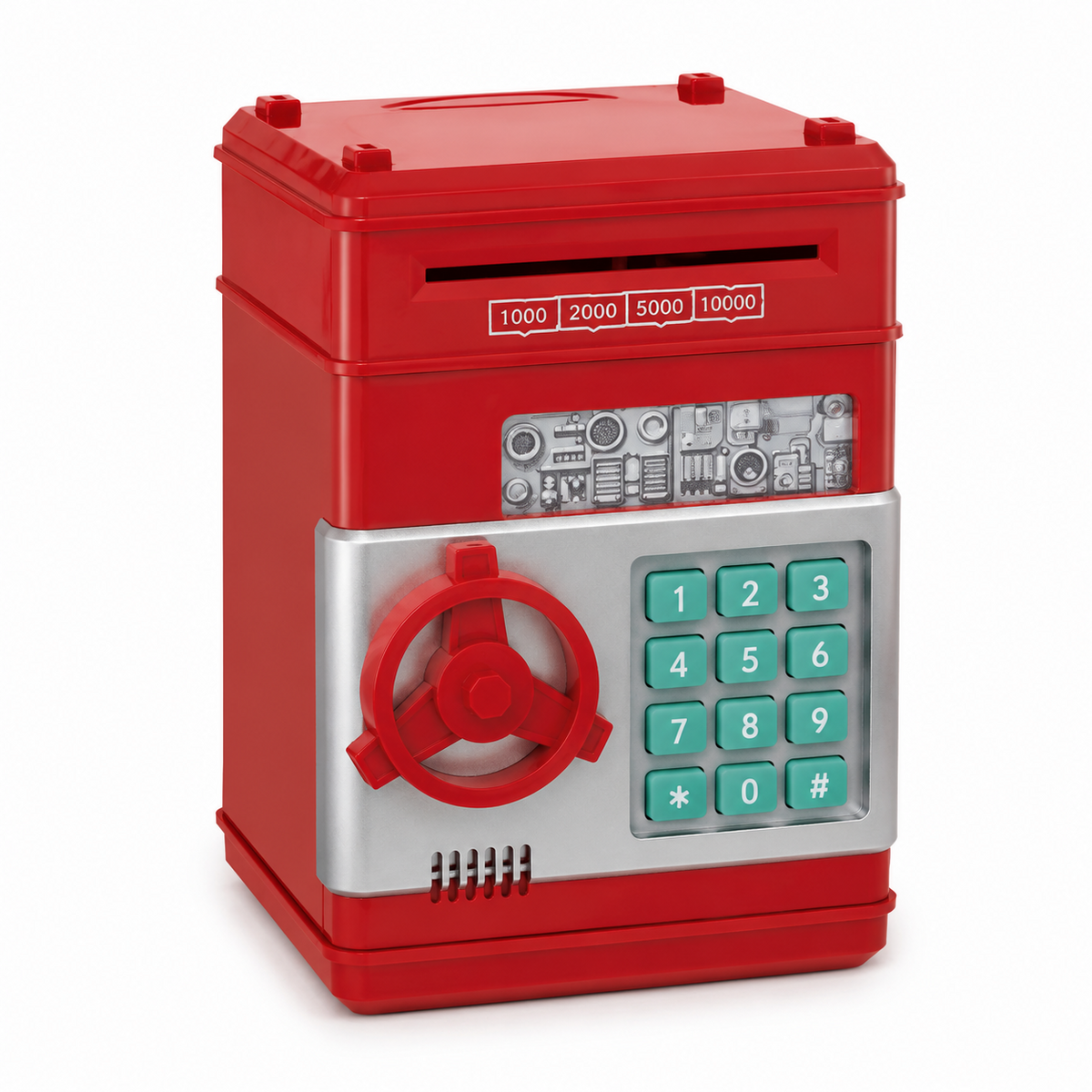 Electronic money safe - red