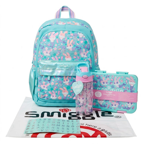 Original Smiggle Bunny Mermaid 3-Piece School Set