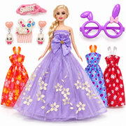 FashionS Girl Lavender Gown Doll Gift Set out of box