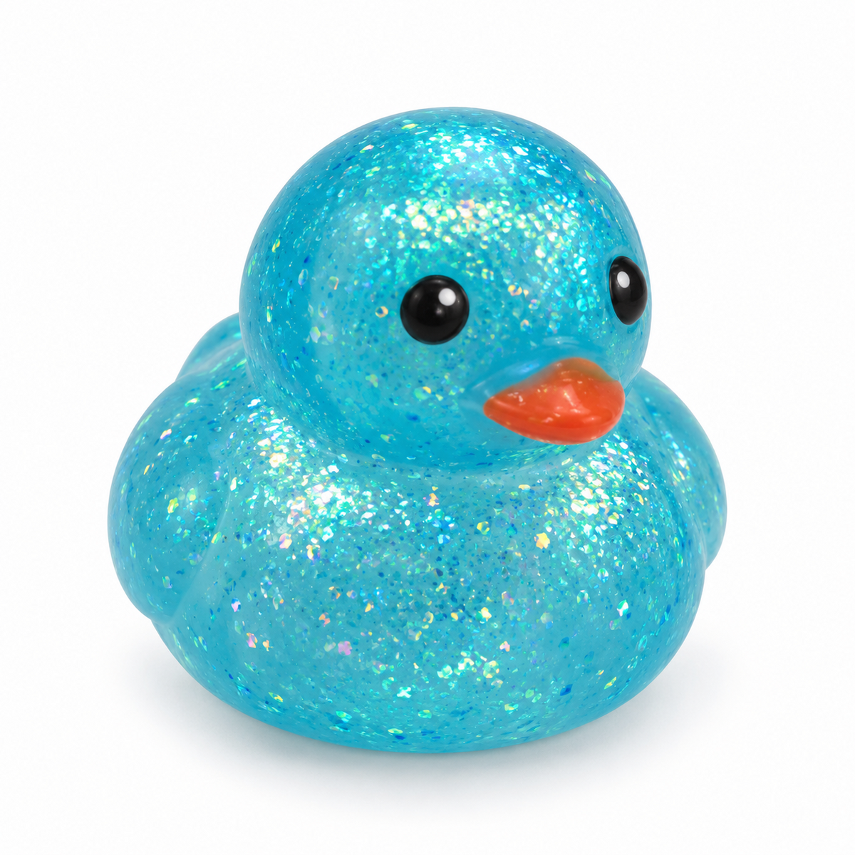 Blue glitter duck squishy