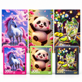 Triple Puzzle Party – Unicorn, Panda & Lime | 3 × 300 Pieces
