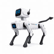 White and black intelligent bionic robotic dog toy