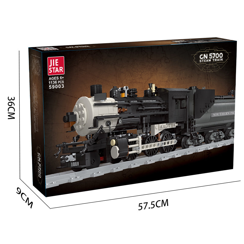 JIE STAR CN5700 steam train building set view 7