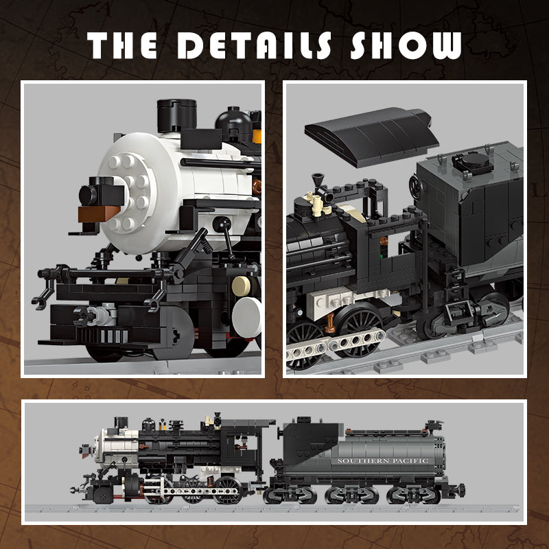 JIE STAR CN5700 steam train building set view 6