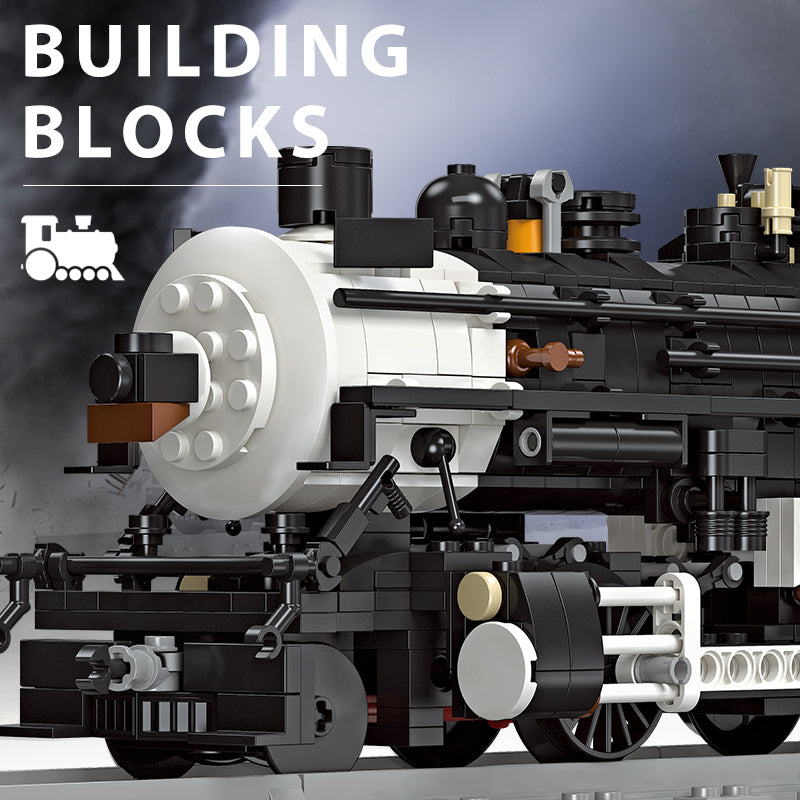 JIE STAR CN5700 steam train building set view 5