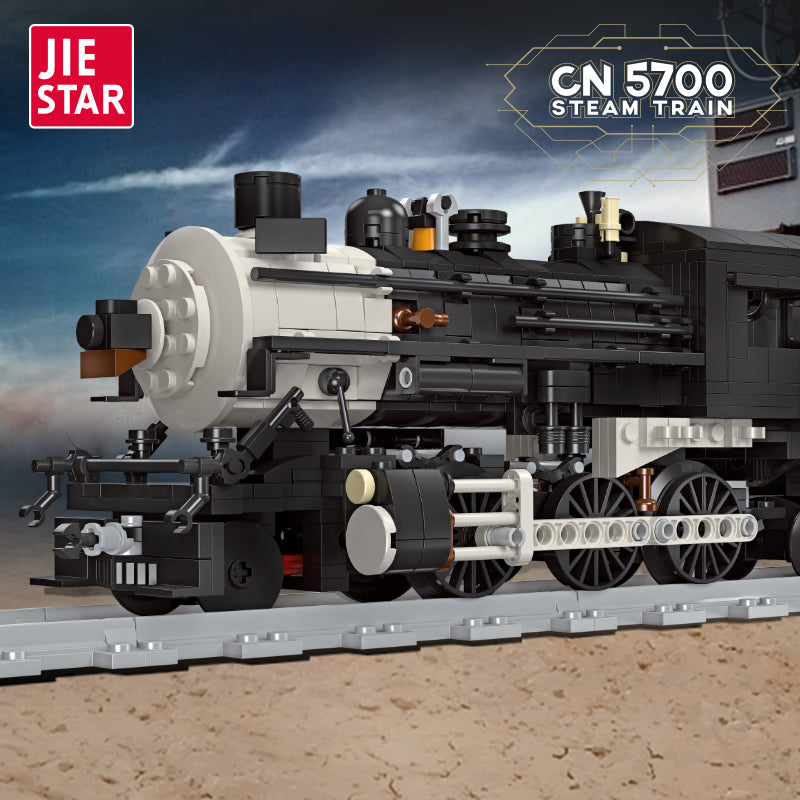 JIE STAR CN5700 steam train building set view 4