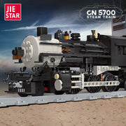 JIE STAR CN5700 steam train building set view 4