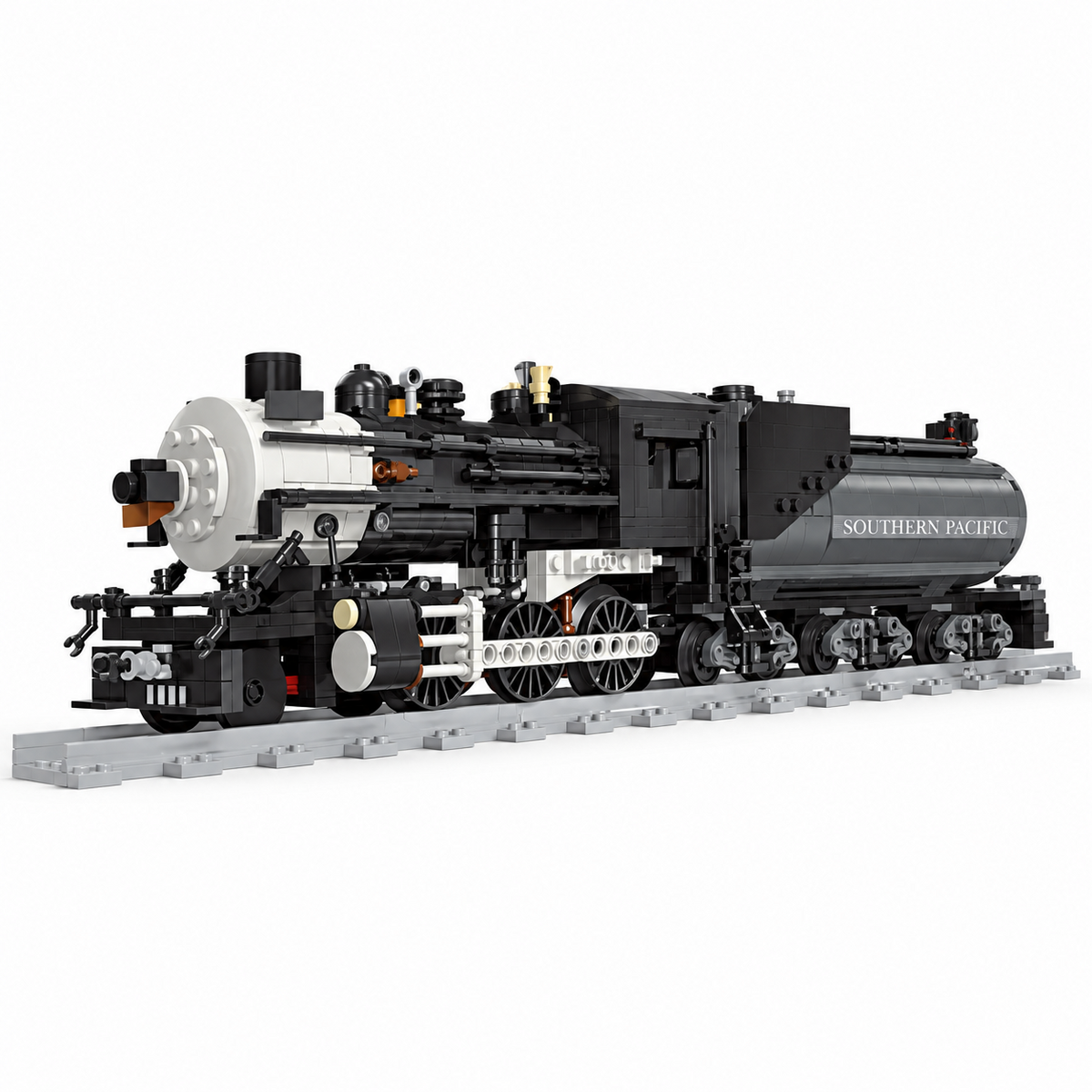 JIE STAR CN5700 steam train building set view 2