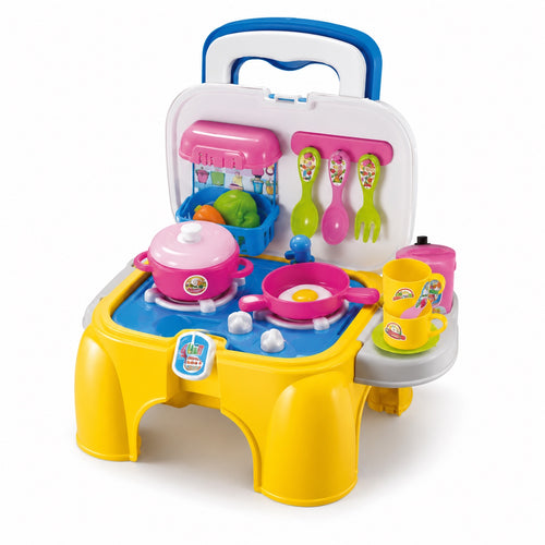 2-in-1 Kids Kitchen Play Set & Chair with Lights and Sounds — alternate view