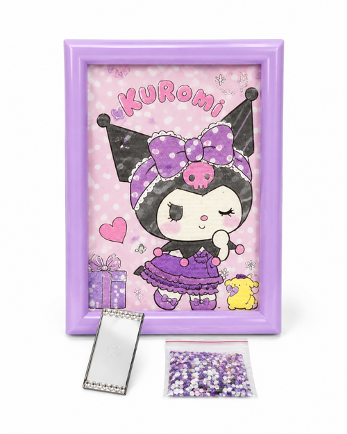 Kuromi Rhinestone Picture Art Kit with Purple Frame
