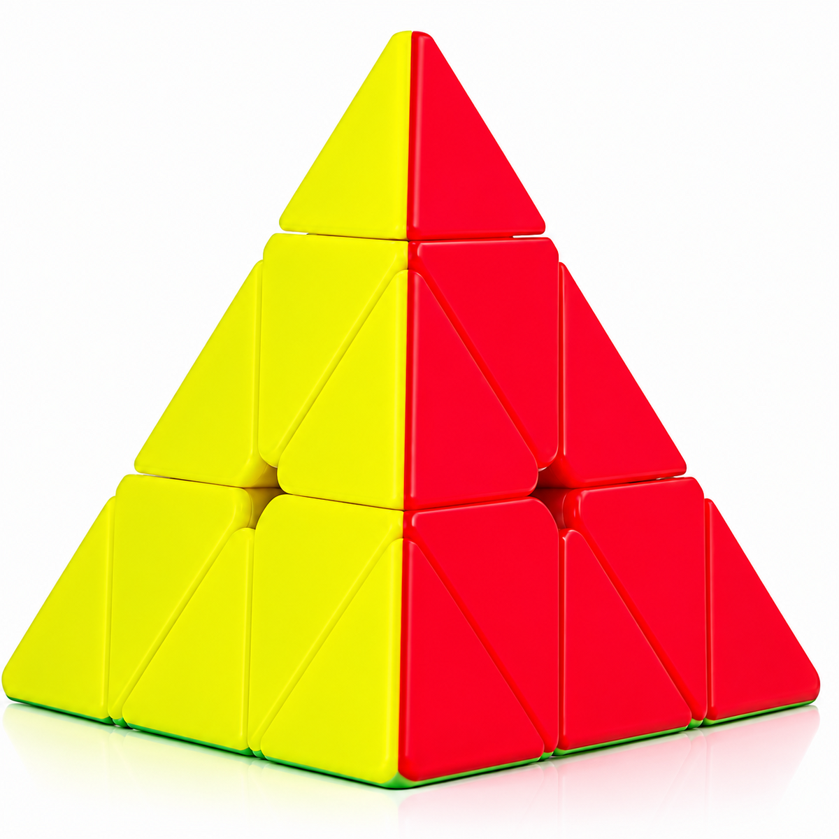 Solved MoYu Jinzita pyramid puzzle