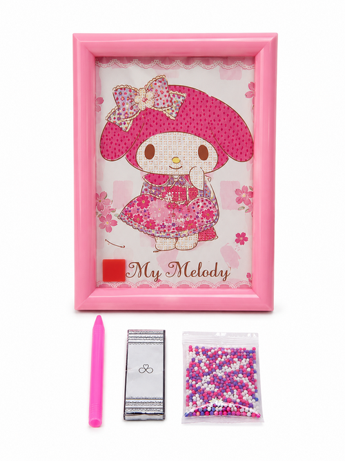 My Melody Rhinestone Picture Art Kit with Pink Frame