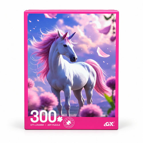 Pink-Mane Unicorn Jigsaw Puzzle – 300 Pieces