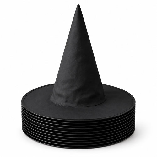 Classic Black Witch Hat – Halloween Costume Accessory