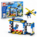 Police Checkpoint & Helicopter Building Blocks Set – 250 Pieces
