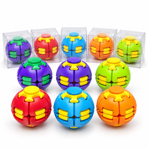 Press & Spin Transforming Fidget Ball — alternate view